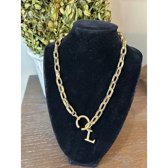joolz by Martha Calvo Initial Lariat "L" Gold - Picture 5 of 8